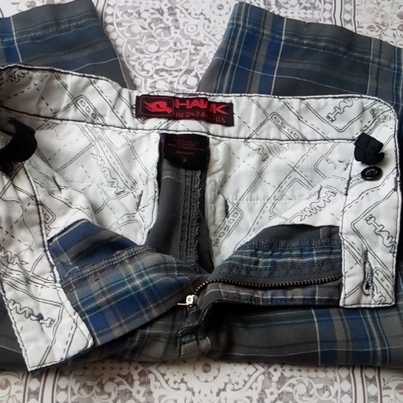 Dark blue plaid tony Hawk shorts - Picture 10 of 12